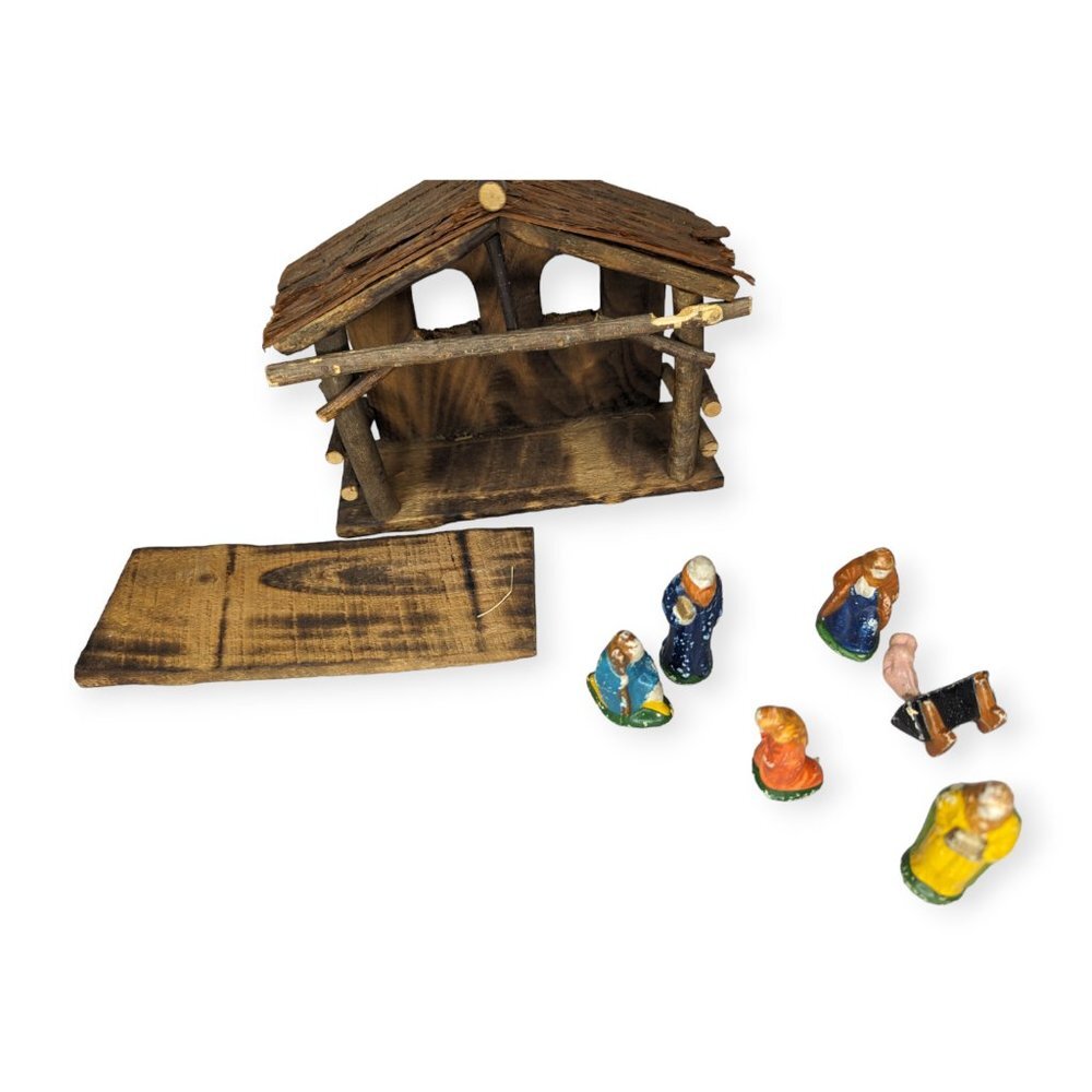 Vintage Rustic/Primitive Nativity Scene - Picture 6 of 14